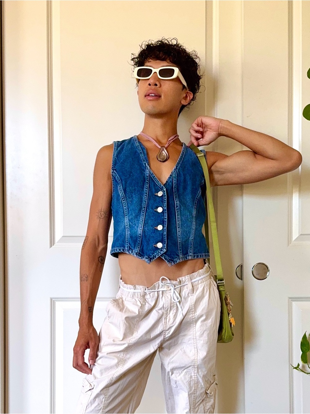 Free People Denim Vest